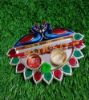 Picture of Roli Chawal Peacock Thali with 2 Rakhi